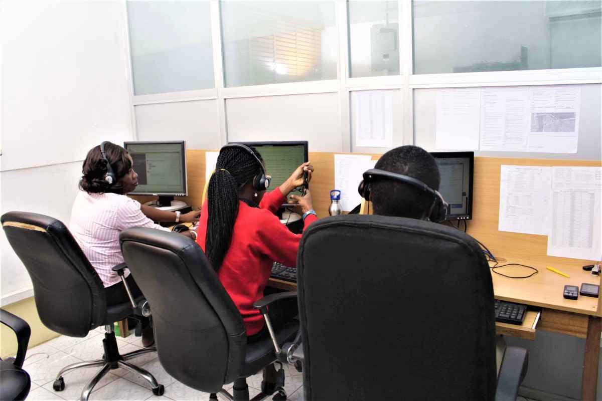 Group of people making use of computers